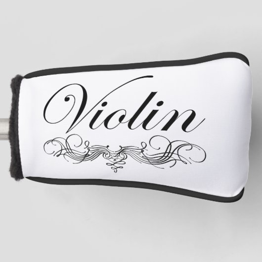 Violin Script Golfheadcover (Voorkant)