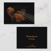 Violin Scroll ATC Visitekaartje (Voorkant / Achterkant)