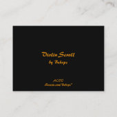 Violin Scroll ATC Visitekaartje (Achterkant)