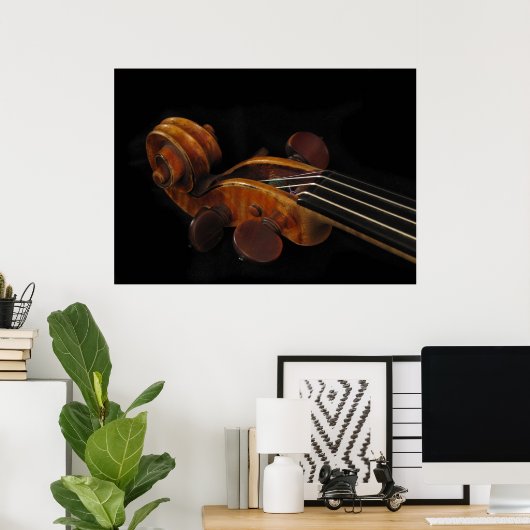 Violin Scroll Poster (Thuiskantoor)