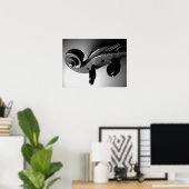 Violin Scroll Poster (Thuiskantoor)