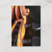 Violin Scroll Profile Card van Leslie Harlow Visitekaartje (Achterkant)