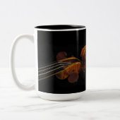 Violin Scroll Tweekleurige Koffiemok (Links)