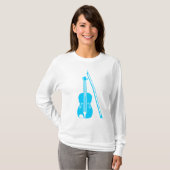 Violin - Sky Blue T-shirt (Voorkant volledig)