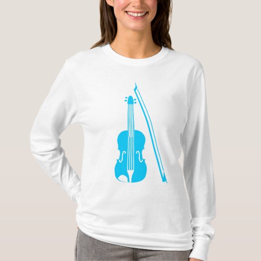 Violin - Sky Blue T-shirt (Voorkant)