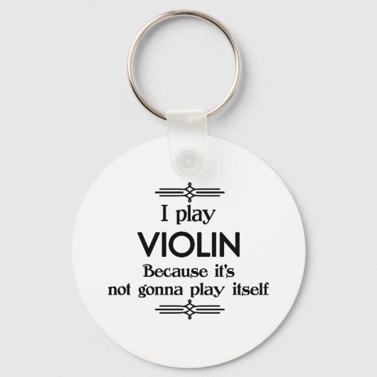 Violin - Speel zelf grappige deco-muziek Sleutelhanger (Voorkant)