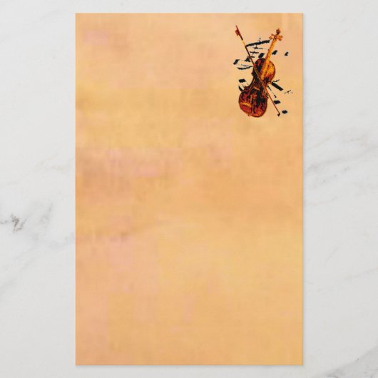Violin Stationery Briefpapier (Voorkant)
