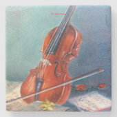 Violín Stenen Onderzetter (Voorkant)