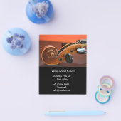 Violin string instrument Overweging muziekprestati Flyer (Enkel)