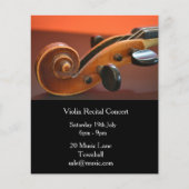 Violin string instrument Overweging muziekprestati Flyer (Voorkant)