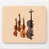 Violin String Instrument-strijkkwartet Muismat (Voorkant)