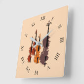 Violin String Instrument-strijkkwartet Vierkante Klok (Hoek)