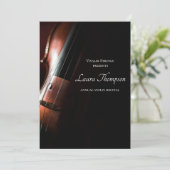 Violin Strings Music Concert Overweging Kaart (Staand voorkant)