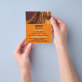 Violin Strings, Violin Lessons Advertising Flyer (Hand)