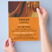 Violin Strings, Violin Lessons Advertising Flyer (Hand)