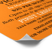 Violin Strings, Violin Lessons Advertising Poster (Hoek)