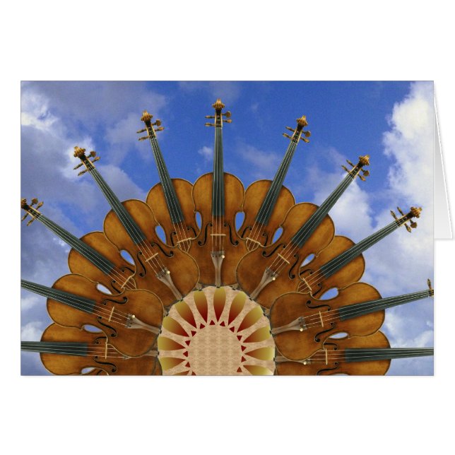 Violin Sunflower (Voorkant Horizontaal)