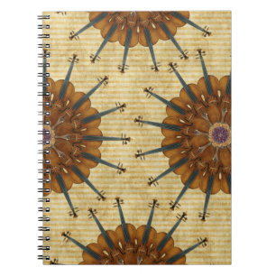 Violin Sunflower Spiral-laptop Notitieboek