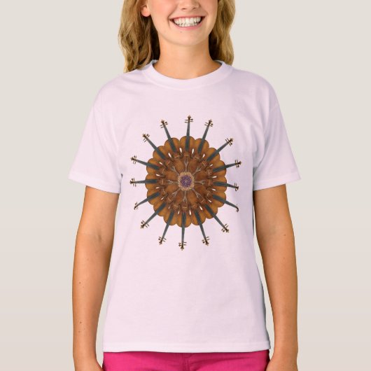 Violin Sunflower T-shirt (Voorkant)