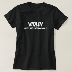 Violin Supermamamamachten Funny Superheld Music T-shirt