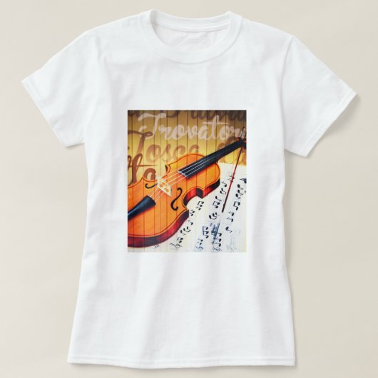 Violin T-shirt (Design voorkant)