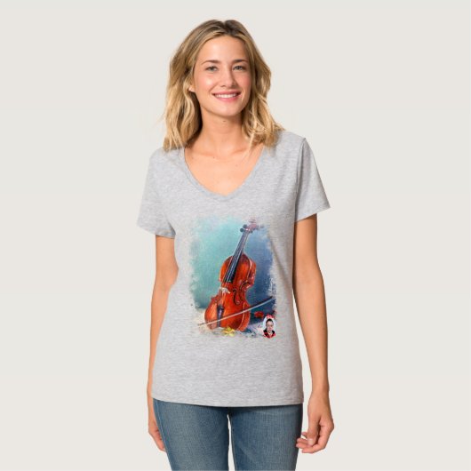 Violín T-shirt (Voorkant volledig)
