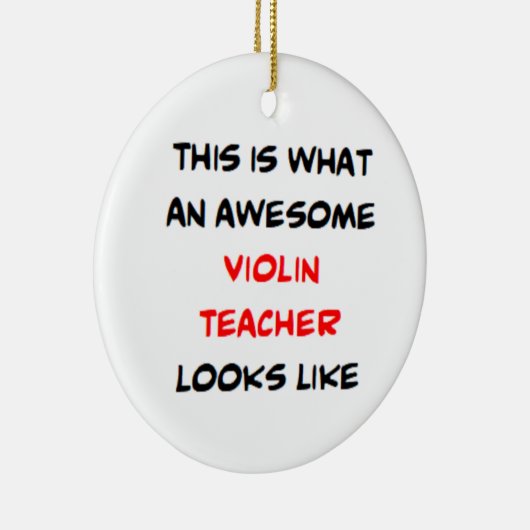 violin teacher, awesome keramisch ornament (Rechts)