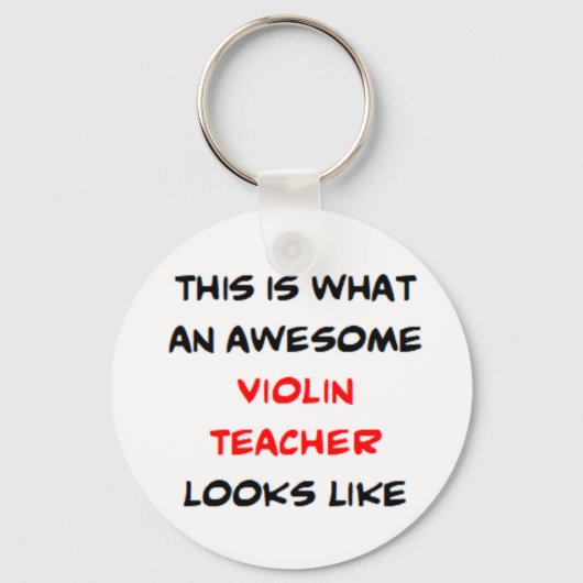 violin teacher, awesome sleutelhanger (Voorkant)