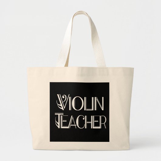 Violin Teacher Canvas tas (Voorkant)