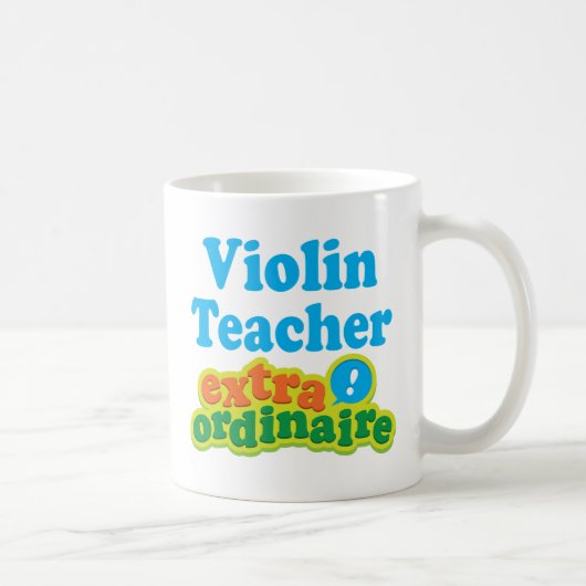 Violin Teacher Extraordinaire Gift Idee Koffiemok (Rechts)