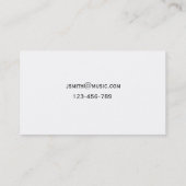 Violin Teacher Music tutor-tekeninstrument Visitekaartje (Achterkant)