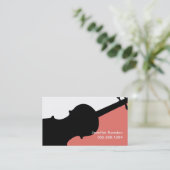 Violin Teacher Player Music Studio Musician Visitekaartje (Staand voorkant)