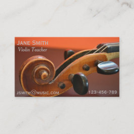 Violin Teacher String instrument muziektutor Visitekaartje