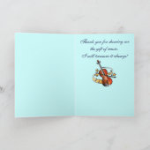 Violin Teacher Thank You Bedankkaart (Binnen)