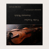 Violin Teacher Visitekaartje (Buitenkant ongevouwen)