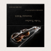 Violin Teacher Visitekaartje (Buitenkant ongevouwen)
