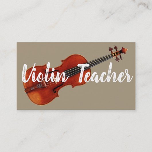 Violin Teacher Visitekaartje (Voorkant)