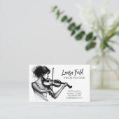 Violin Teacher Visitekaartje (Staand voorkant)