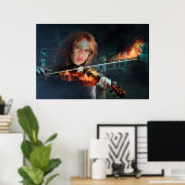 Violin tegen brand poster (Thuiskantoor)