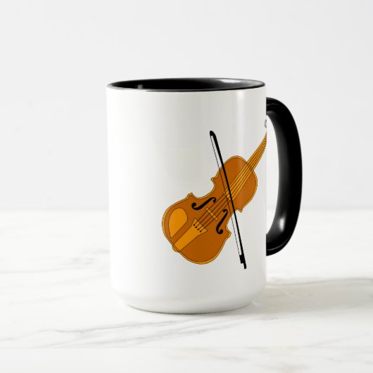 Violin tekening mok (Voorkant rechts)