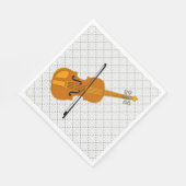 Violin tekening servet (Hoek)