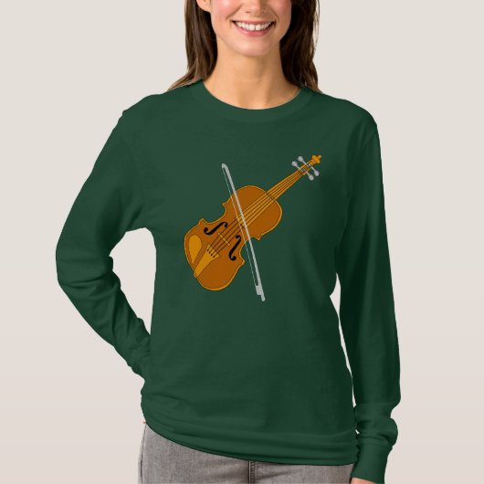 Violin tekening t-shirt (Voorkant)