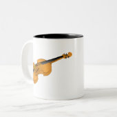 Violin Tweekleurige Koffiemok (Voorkant links)