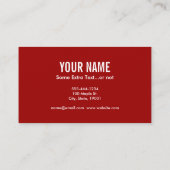 Violin Typografie Visitekaartje (Achterkant)