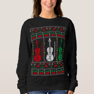 Violin Ugly KerstSweater Violinist Xmas Famil Trui