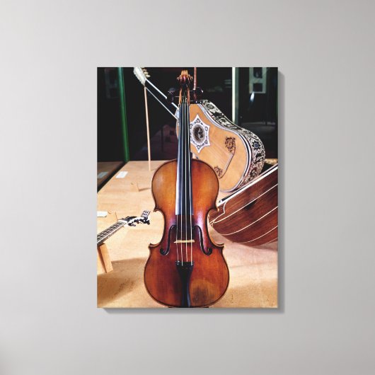 Violin, van Stradivari, Cremona, 1699 (foto); Canvas Afdruk (Voorkant)