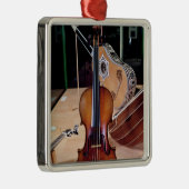 Violin, van Stradivari, Cremona, 1699 (foto); Metalen Ornament (Rechts)