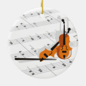 Violin Version What Feelings Sound Of -Customize Keramisch Ornament (Achterkant)