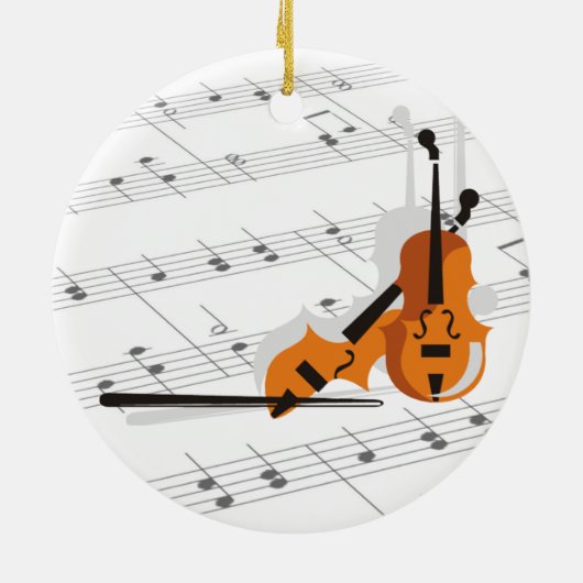 Violin Version What Feelings Sound Of -Customize Keramisch Ornament (Achterkant)