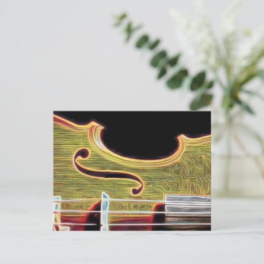 Violin, Viola, Cello? Briefkaart (Staand voorkant)